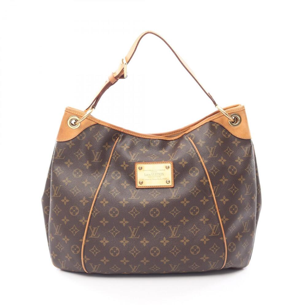 Louis Vuitton Galliera Monogram Shoulder Bag Canvas Leather Brown